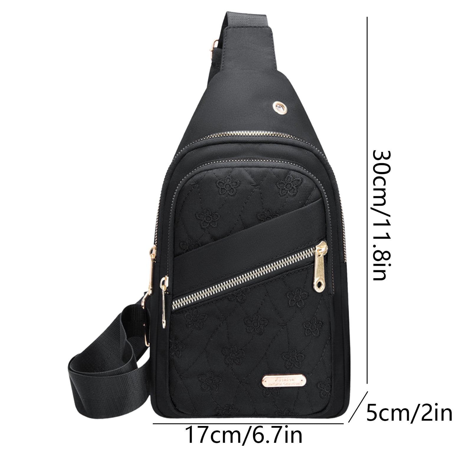 Sling Bag for Women, Crossbody Sling Backpack Small Sling Bag Multipurpose Crossbody Shoulder Bag Travel Hiking Backpack, Sling Bag for Men #5-Black — image 3