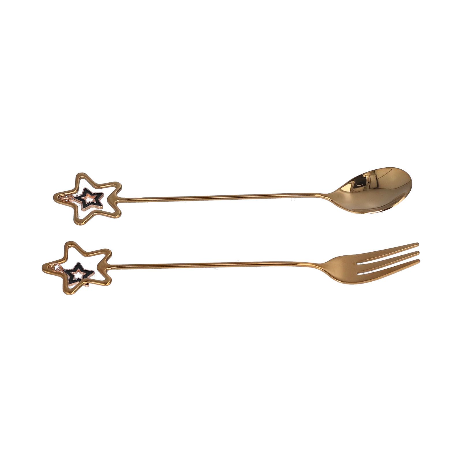 Innovative Pendant Spoon Multipurpose Stirring Dessert Fork for Wedding Kitchen HotelStar Shaped โ image 6