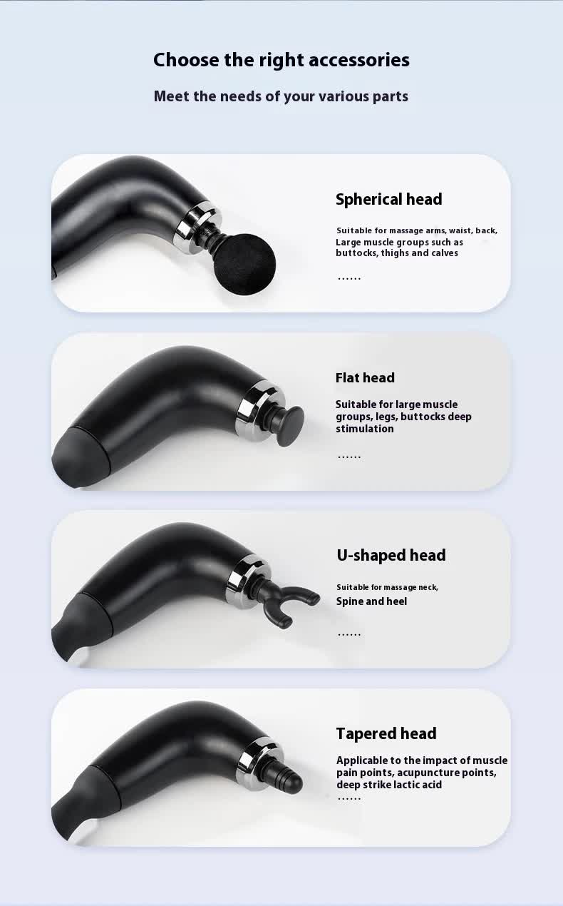Silver Electric Elbow Fascia Gun for Body/Head Relief Portable Silent Body Fatigue Reliever Hot Selling Massager โ image 5