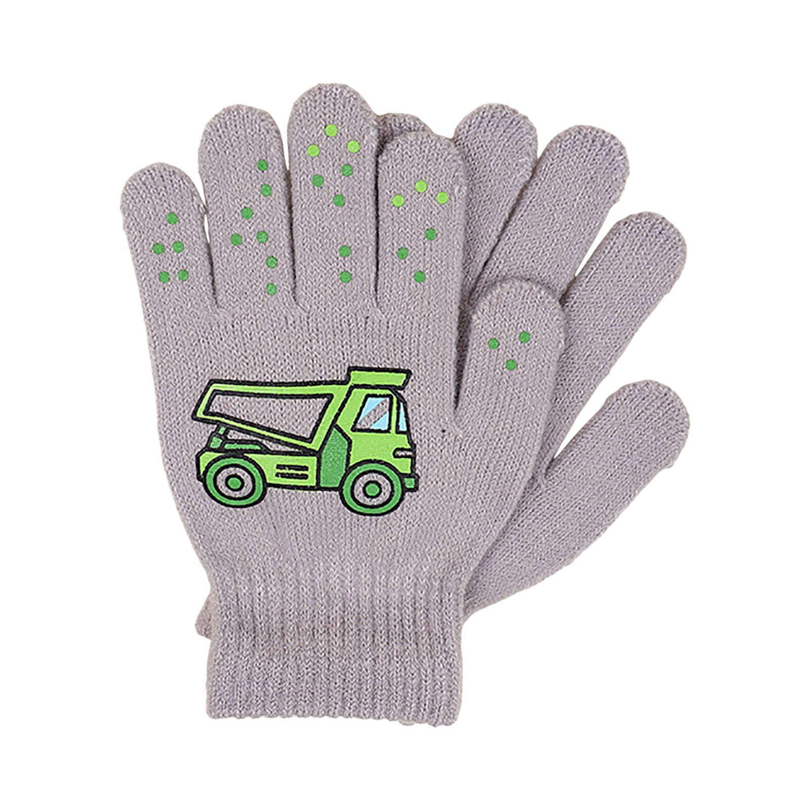 Gloves For Kids Toddler Skis Kids Gloves Winter Gloves Thick Gloves Stretchy Warm Gloves Boys Girls 6-24 Months 5-12 years AHA4 kids snow gloves Grey โ image 4
