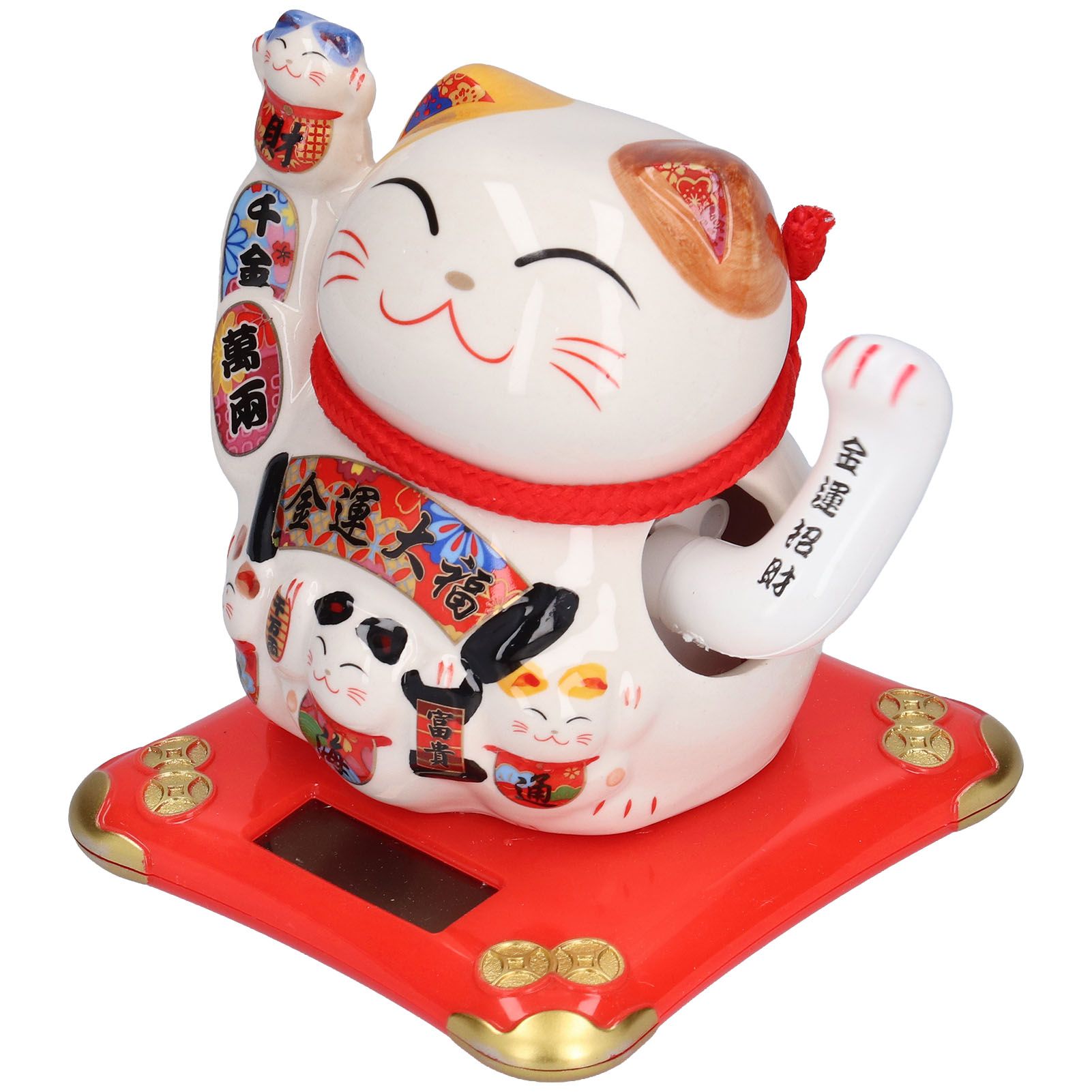 Ceramic Wealth Welcoming Cat Ornament Desktop Fortune Cat Craft for Home Shop Store Business GiftType 3 โ image 6