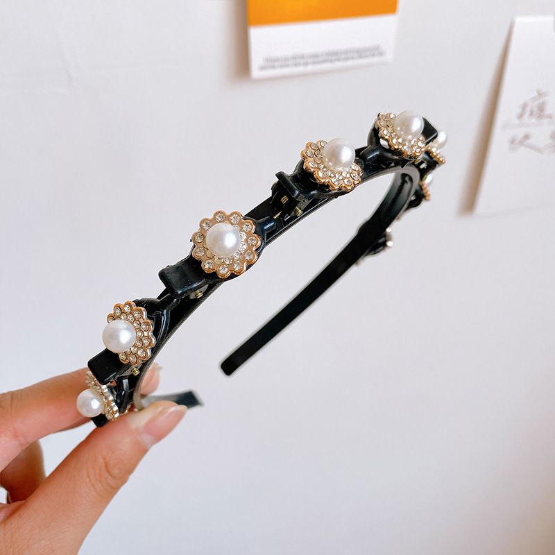5 PACK Hairpin Headbands For Women, Double Bangs Ladies Hairstyle Headwear,Braided Hair Clip Bangs Broken Hair Finishing