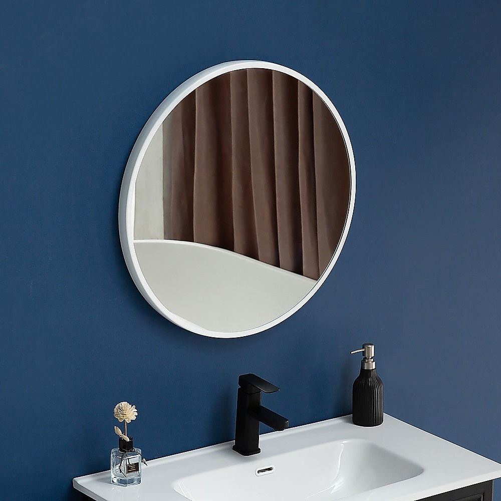 90cm Round Wall Mirror Bathroom Makeup Mirror by Della Francesca — image 2