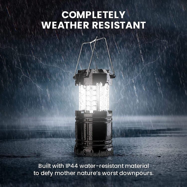 30 LED Camping Lantern, Waterproof Foldable Tent Light with Battery Power โ image 4