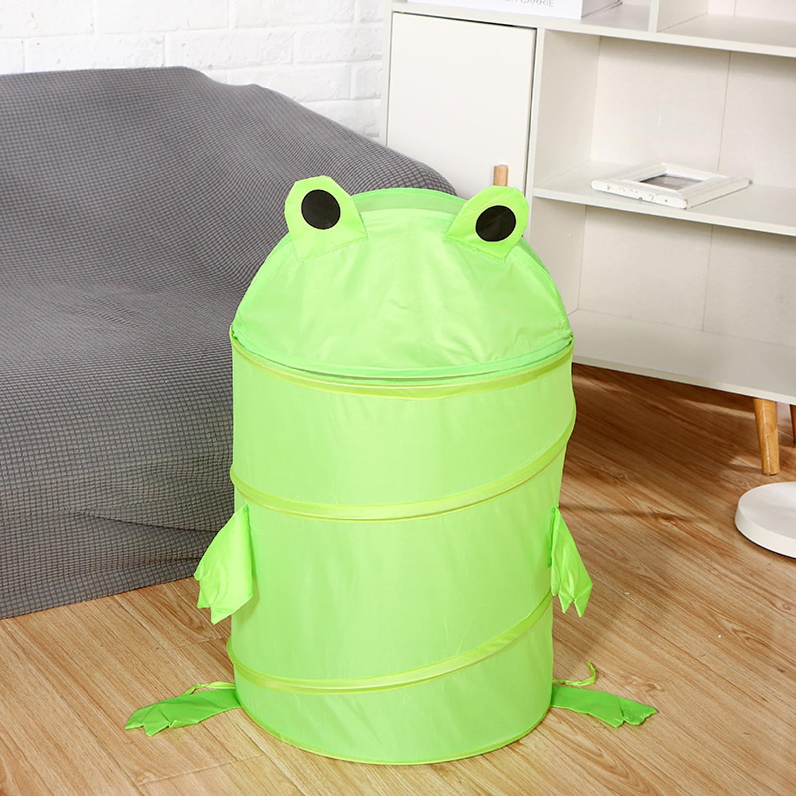 Frog Shape Collapsible Laundry Hamper Bucket Sundries Storage Baskets Clothes Storage Basket Bathroom Laundry Basket