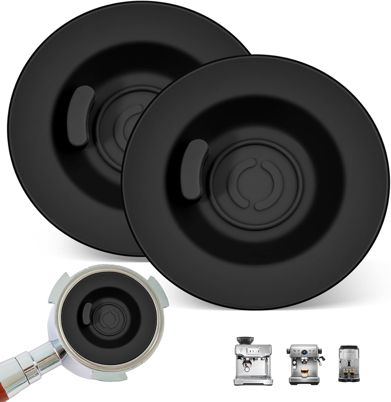 Compatible Silicone Cleaning Disc for 2 Pack Espresso Backflush Cleaning Disc - 58mm Cleaning Kit, Compatible With BES870XL/ BES878BSS/ BES880/ BES840XL/