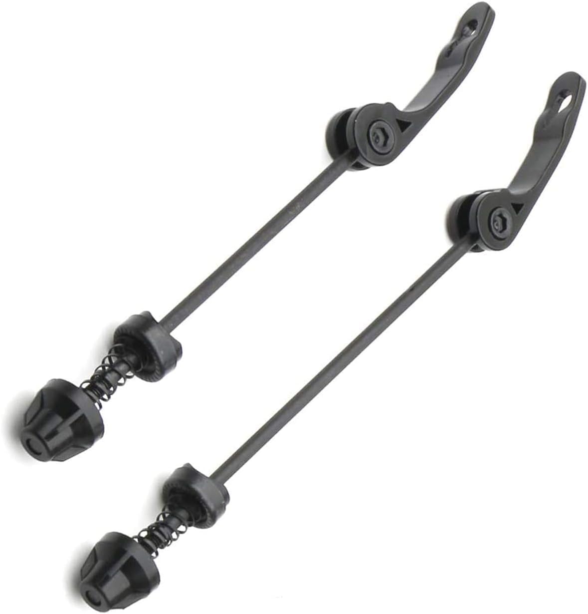Road Mountain Bicycle MTB Wheel Hub Front and Rear Skewers Quick Release Clip Bolt Lever Axle QR 145/180 mm, a Pair