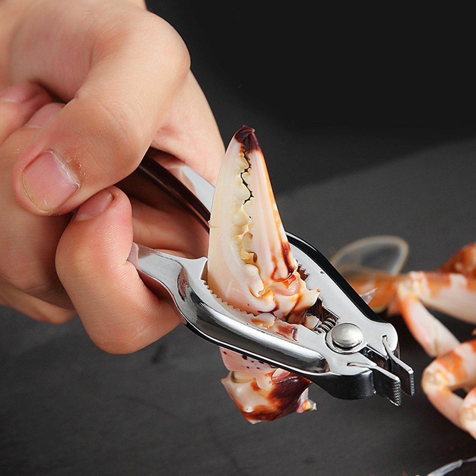 Blood Clam Opener Crab Pliers Nut Cracker Multi Functional Tool for Kitchen Shellfish Food — image 6
