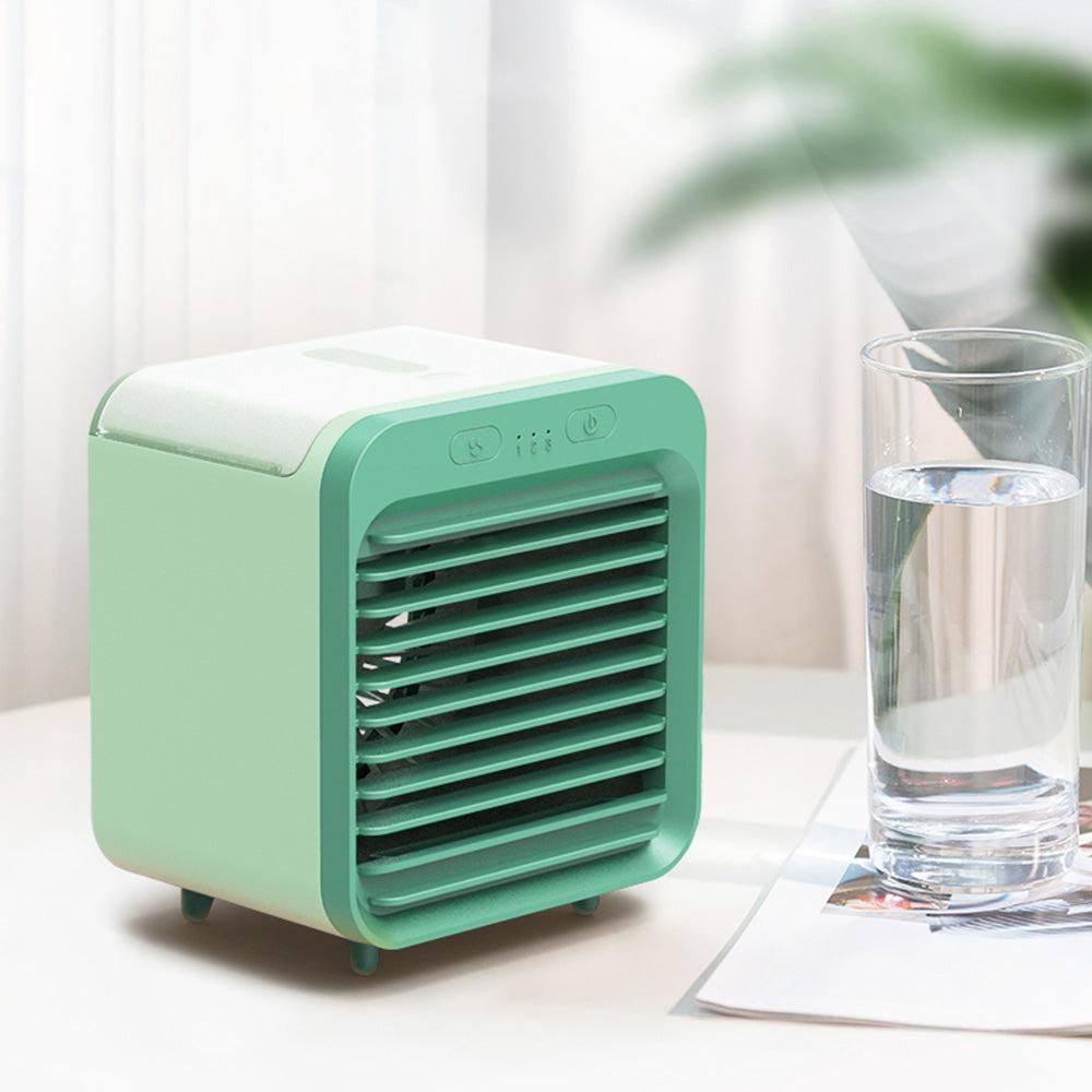 Portable Air Conditioner Fan 3 Speeds Cooling Humidifier Fan for Room Desk Bedroom Office Green — image 5