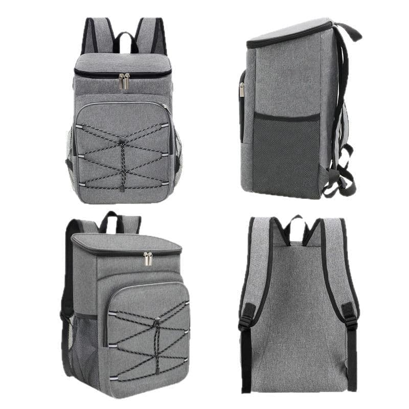 Insulated Backpack Cooler Bag Large Capacity Waterproof for Picnic Camping Lunch Grill, Gray โ image 6