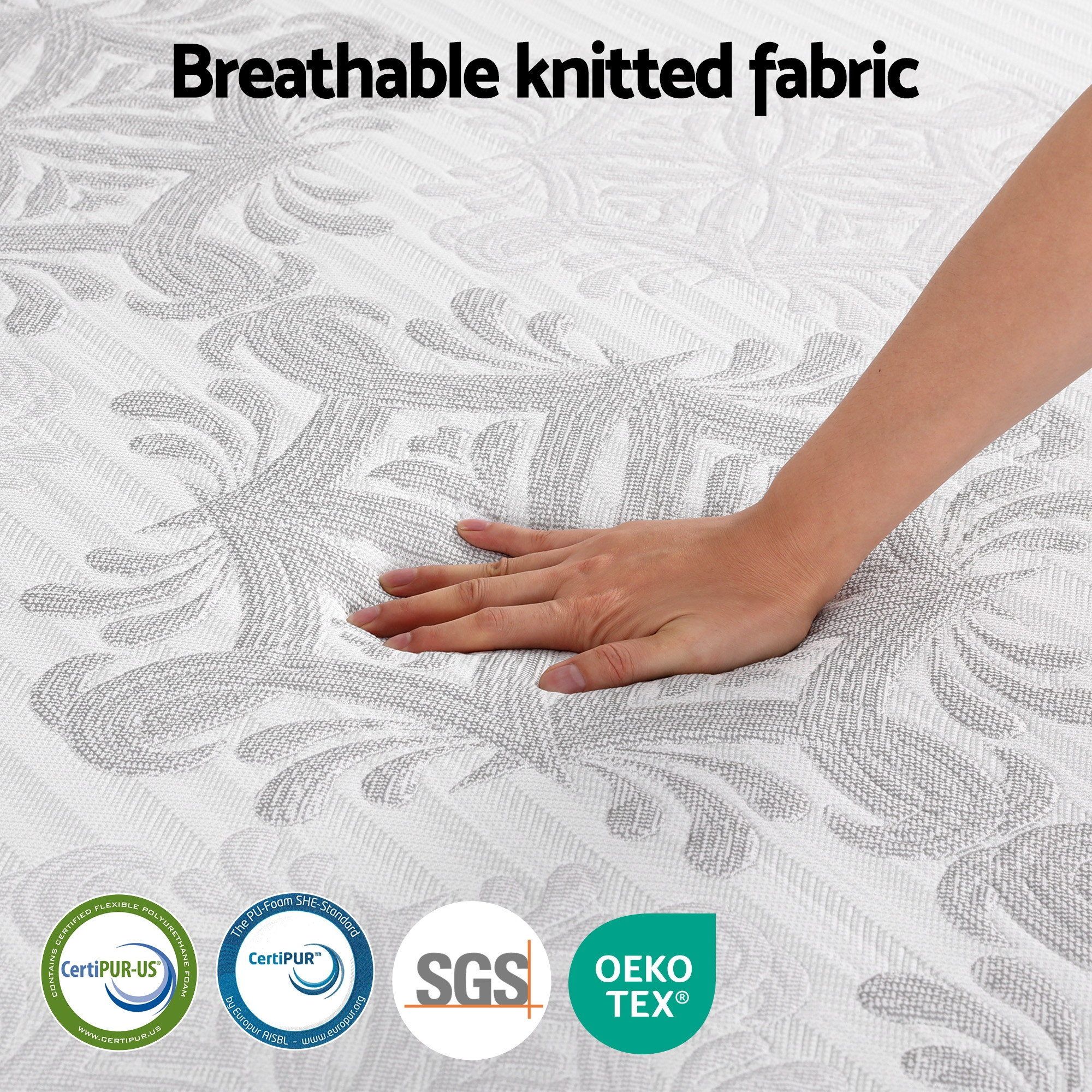 Giselle Bedding Double Mattress 37cm 4-in-1 Adjustable Firmness Cooling Gel Memory Foam Dual-Zone Flippable for Couples โ image 3