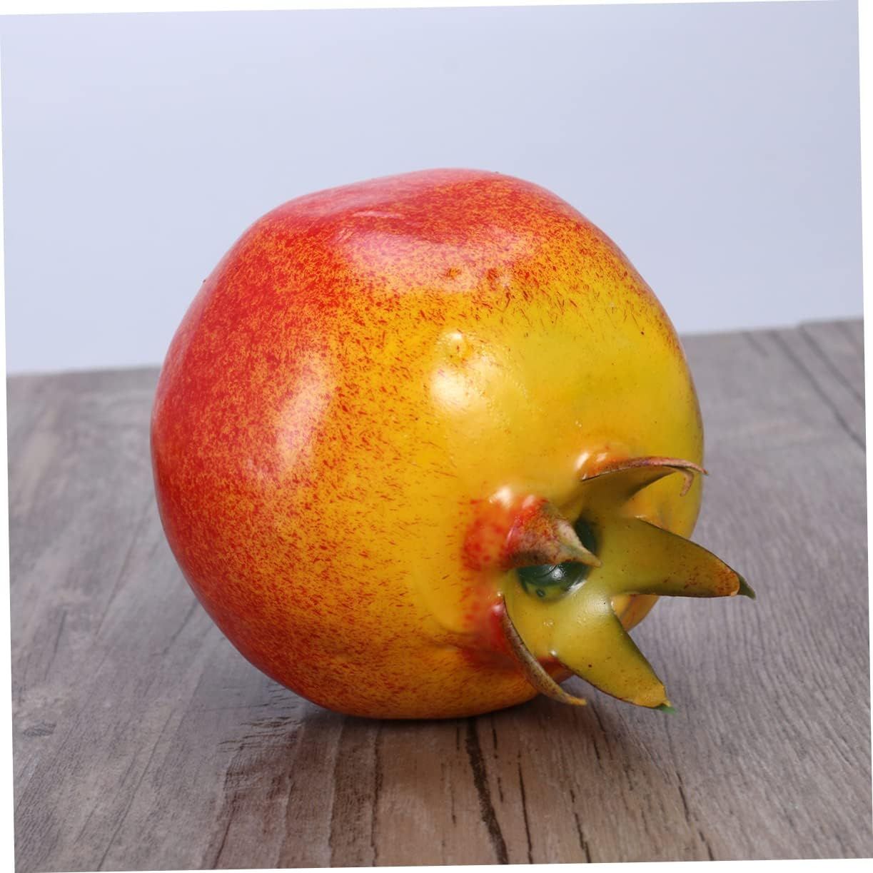 Artificial Pomegranate Fruit Pack of 1 Fake Fruits-Artificial Fruit Decorations Lifelike Simulation Pomegranate Plastic Fake โ image 4