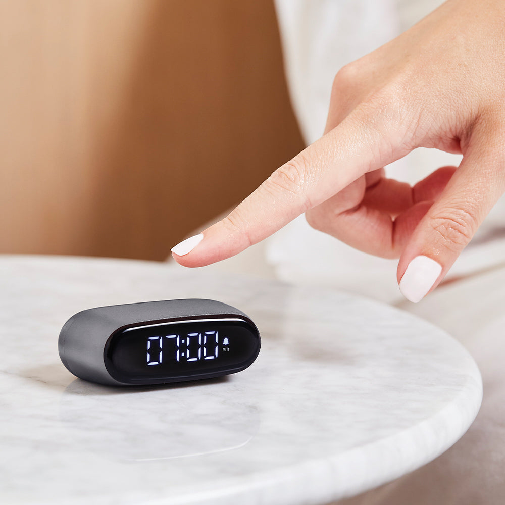 Lexon Minut Mini Alarm Clock - Gunmetal — image 5