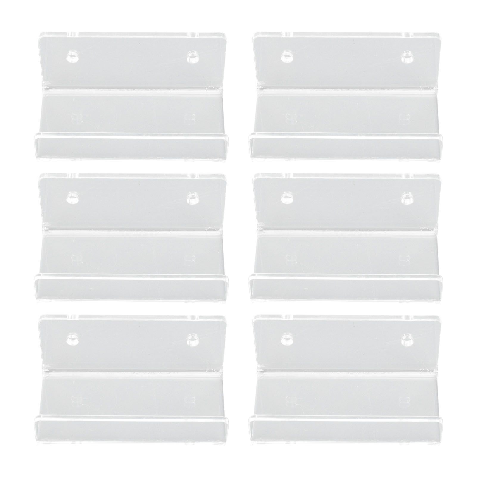6Pcs Wall Mount Vinyl Record Shelf Clear Acrylic Record CD Storage Rack Floating Wall Shelves for Bathroom Bedroom Living Room Kitchen โ image 4