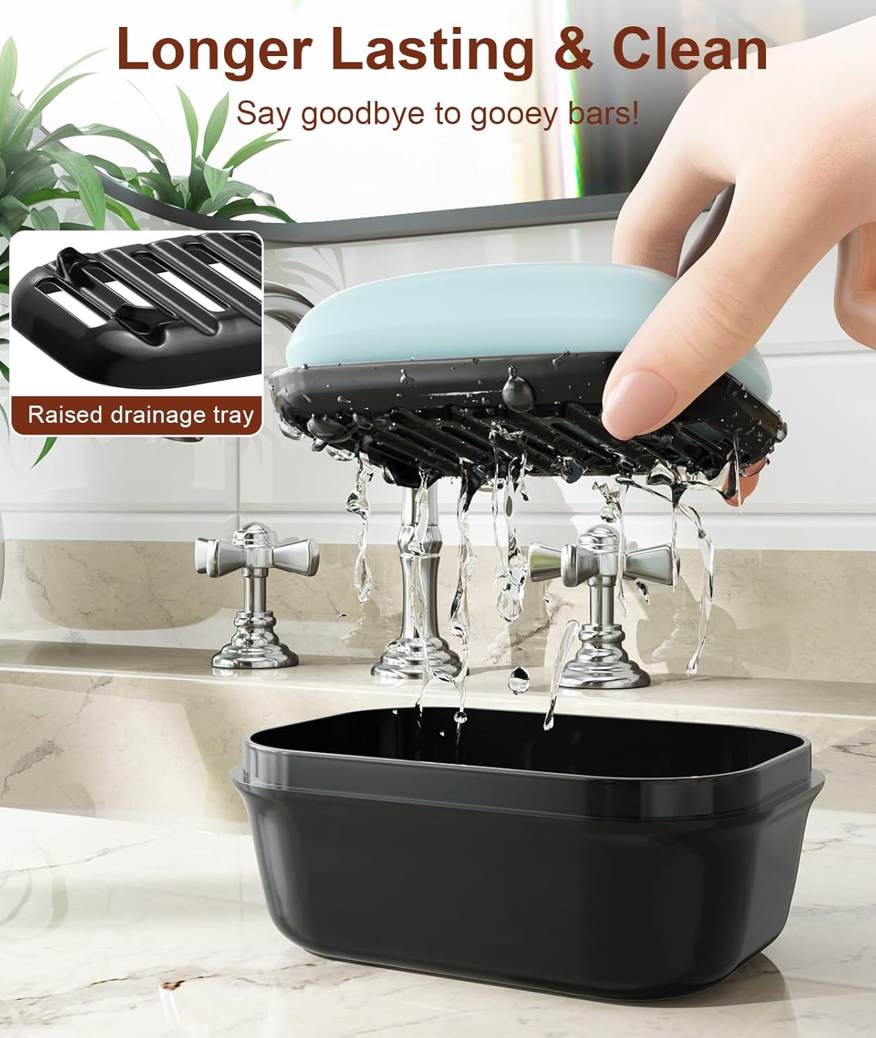 Leakproof Soap Holder 1 Pack, Travel Soap Container with Lid, Travel Size Toiletries, Portable Bar Soap Holder, Soap Box, Soap Dish for Traveling, Camping โ image 2