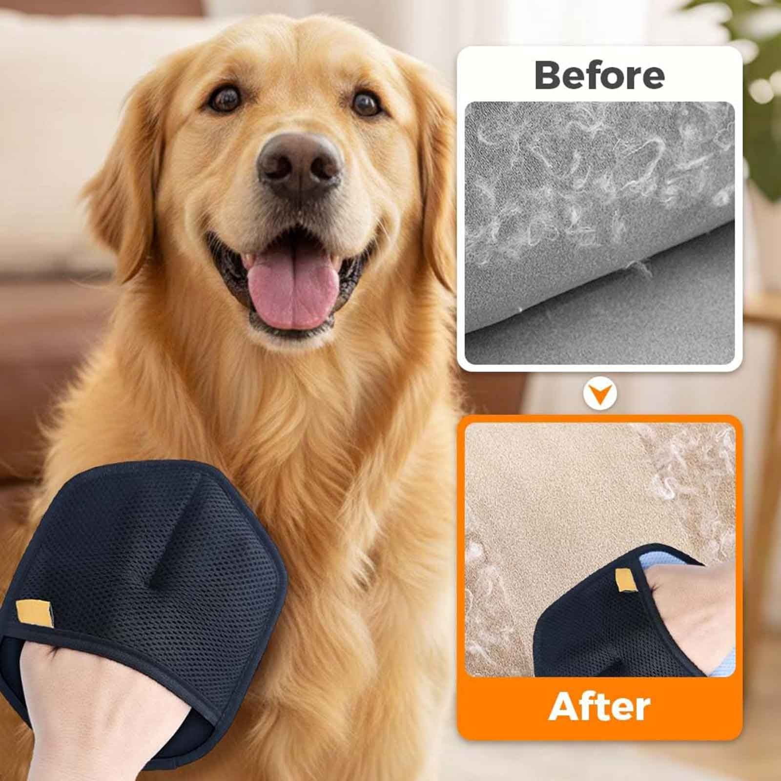 Pet Static Electricity Hair Removal Gloves Pet Remover 2026 New Electrostatic Pet Removal Gloves for Dogs Thickened Brush Reusable Washable Pet Remover Glove — image 5