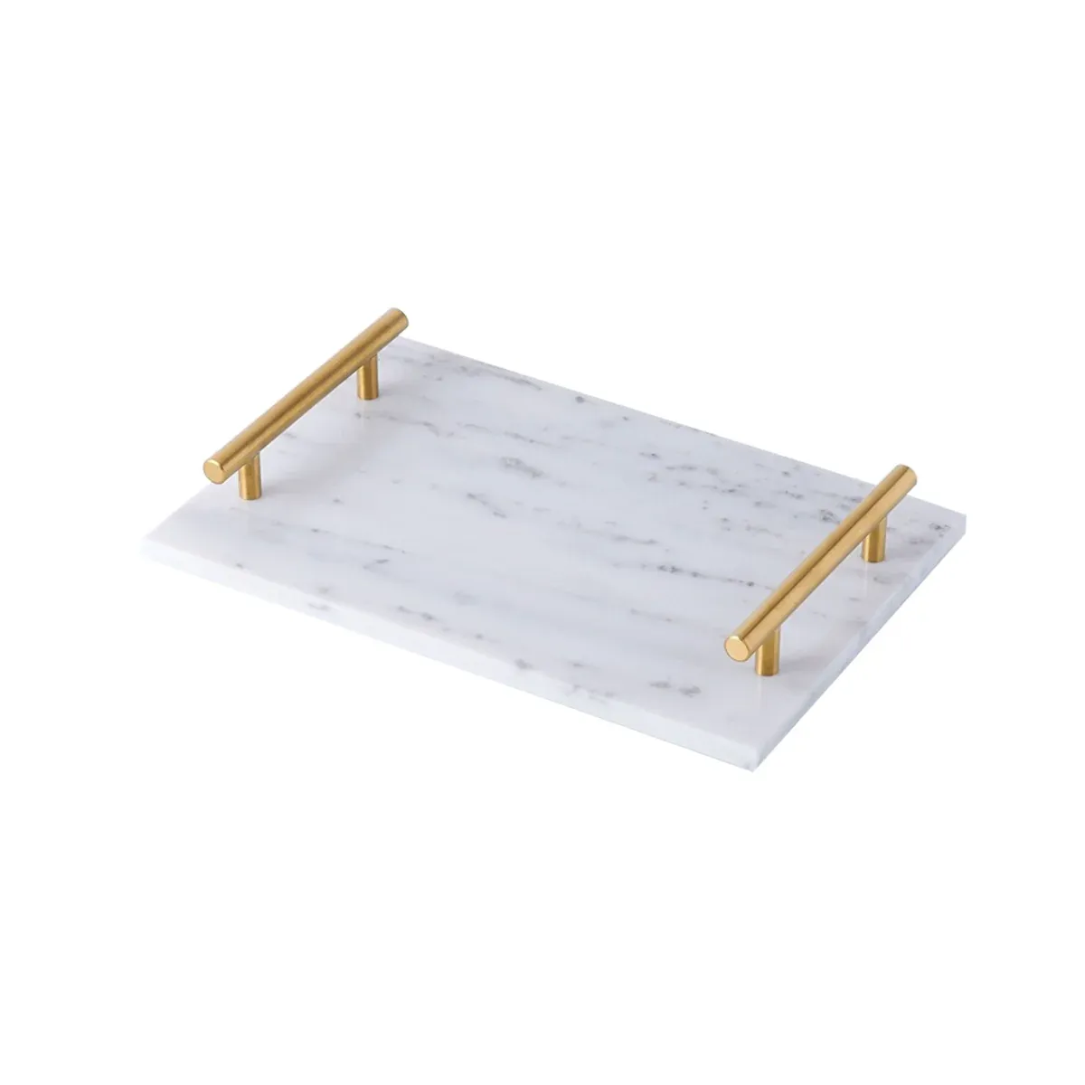 Natural Marble Tray Storage Display Tray Bathroom Living Room Decor Sample Tray — image 2