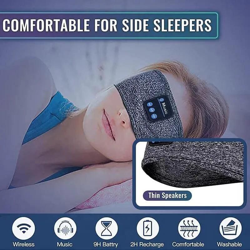 Wireless Bluetooth Eye Mask Headphones Sleep Headband for Relaxation and Meditation - Black โ image 6