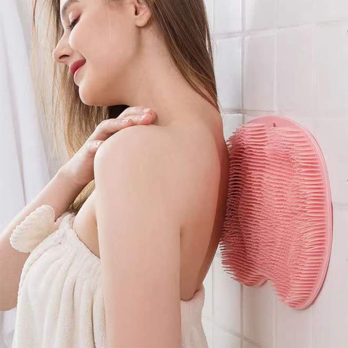 Shower Mat - Non-Slip Bath Mat - Foot Cleansing Pad, Back Scrub Pad, Exfoliating Bath Scrub Pad, Non-Slip Wall Suction Cup - Suitable for Men and Women — image 6