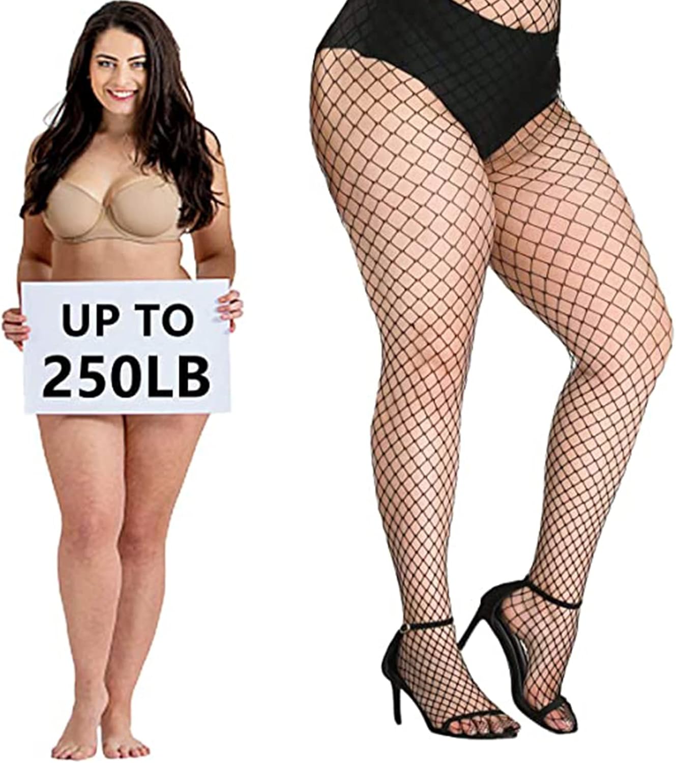 3 PCS Black Fishnet Stockings for Women, Fish Nets Women Tights, Fishnet Tights Ladies Plus Size One Size Fit All โ image 2