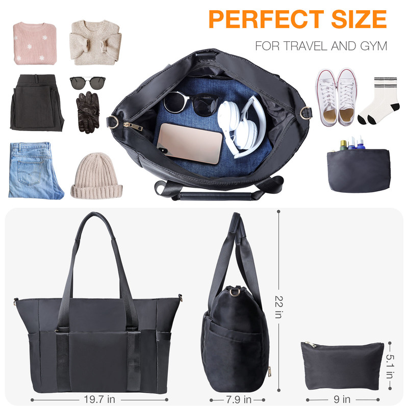Travel Bags-Carry On Bag-Weekender Bags For Women-Duffle Bag For Travel-Gym Bag For Women-Overnight Bag-Hospital Bag For Women Labor Delivery-Gym Bag — image 3