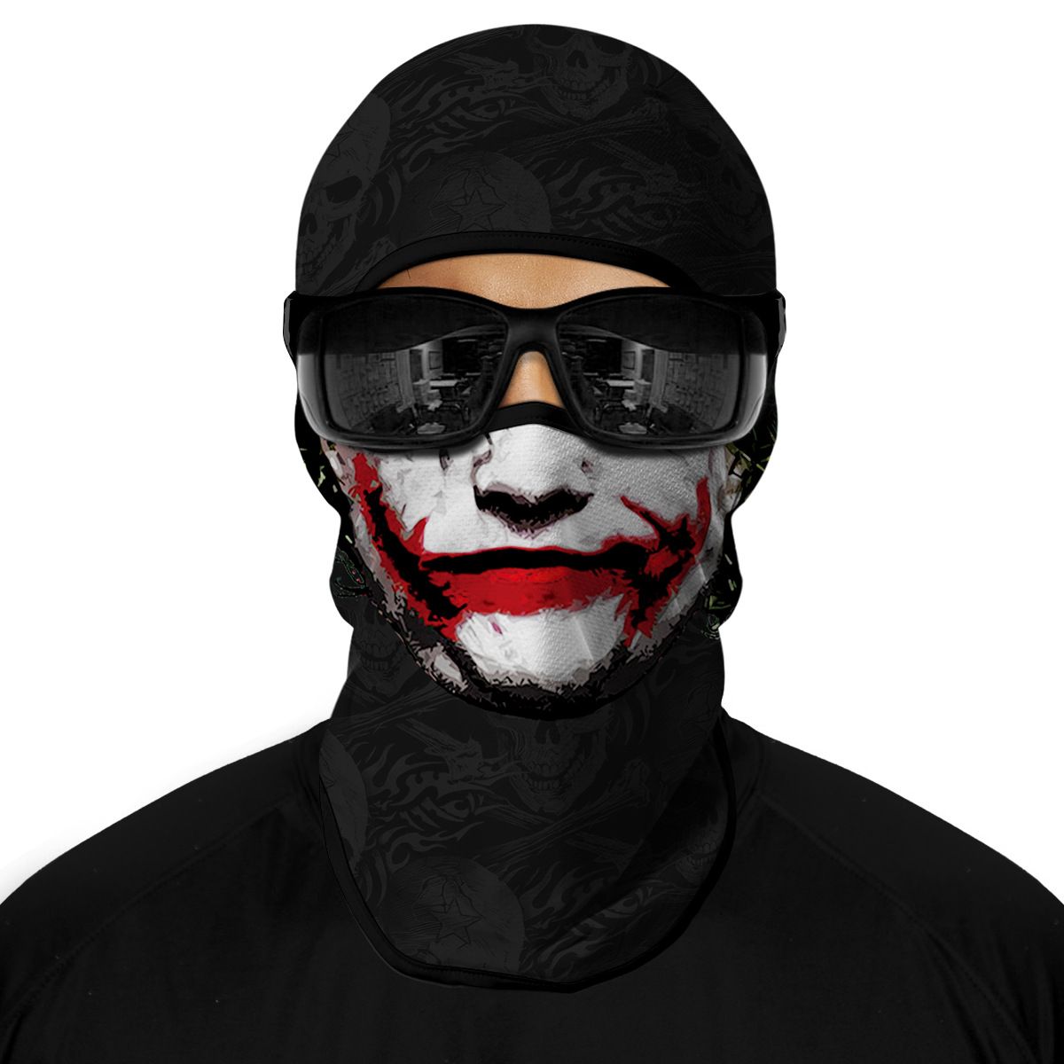 5pc Ski Mask Motorcycle Full Face Mask Outdoor Tactical Hood Headwear Mask Ghosts Skull Mask Men Women for Halloween — image 2