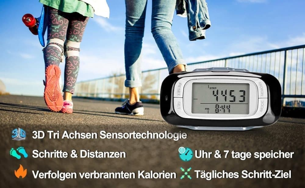 3D Sensor Pedometer, Multifunctional Step Counter for Daily Exercise and Health Tracking — image 3