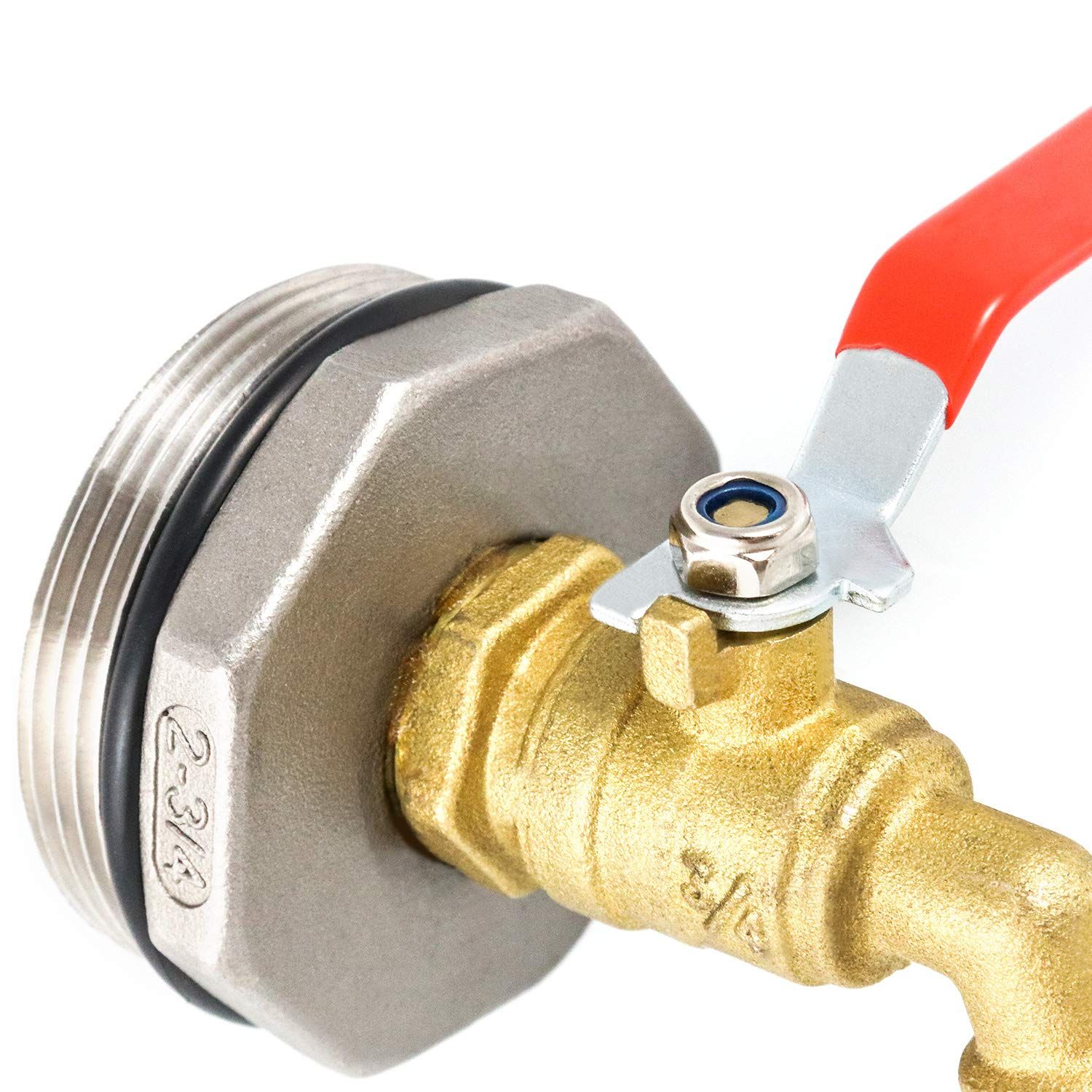 Stainless steel core 2 inches to 6 minutes brass faucet spout ton bucket valve adapter 304 stainless steel โ image 4