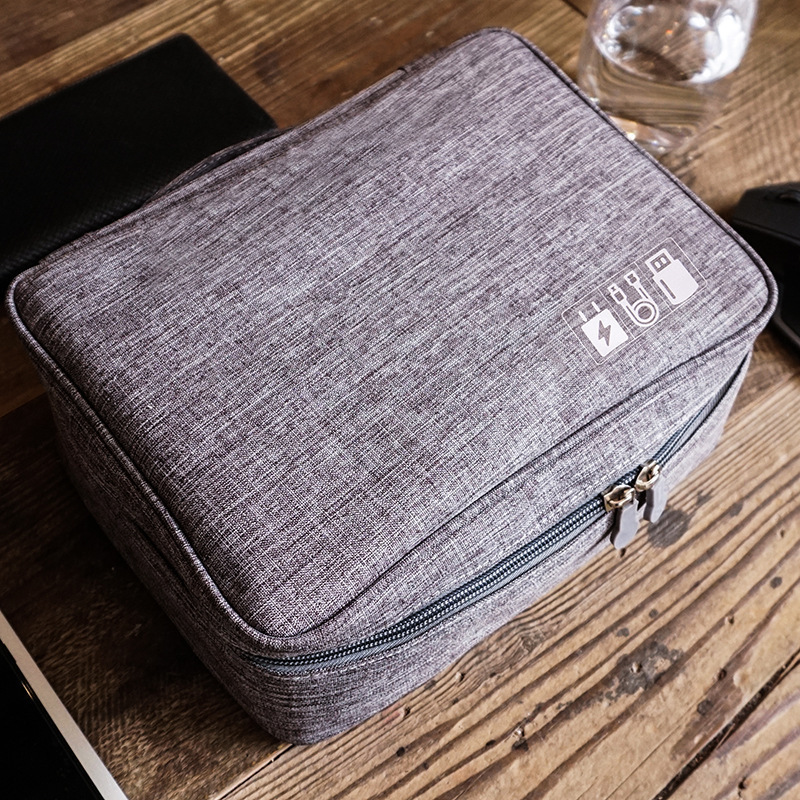 Navy Blue Data Storage Bag - Organizer for Cables, Chargers & Tech Accessories — image 4