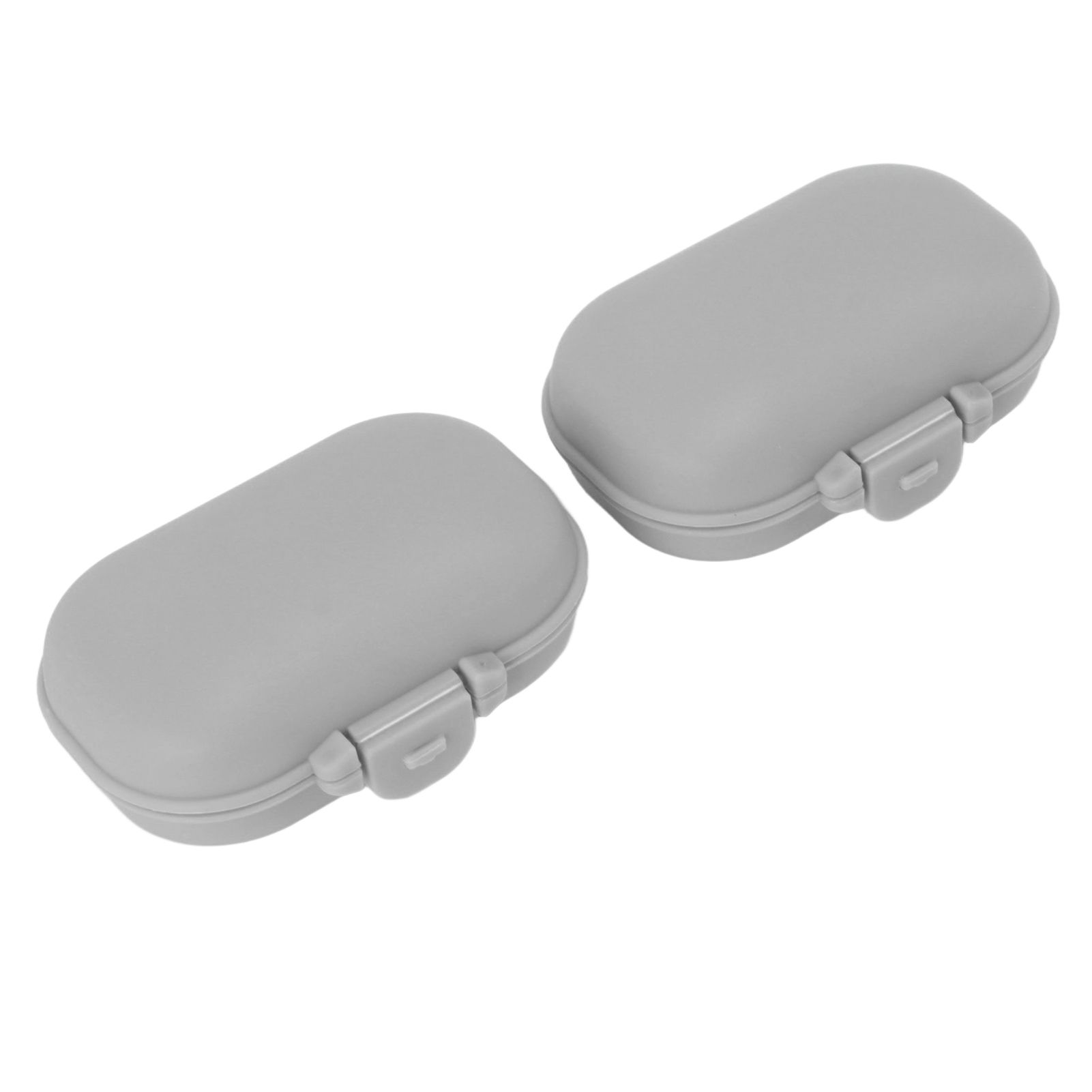 7PCS Medicine Case Portable Detachable Safe Mini 4 Compartments Medicine Organizer for Outdoor Travel Grey โ image 3