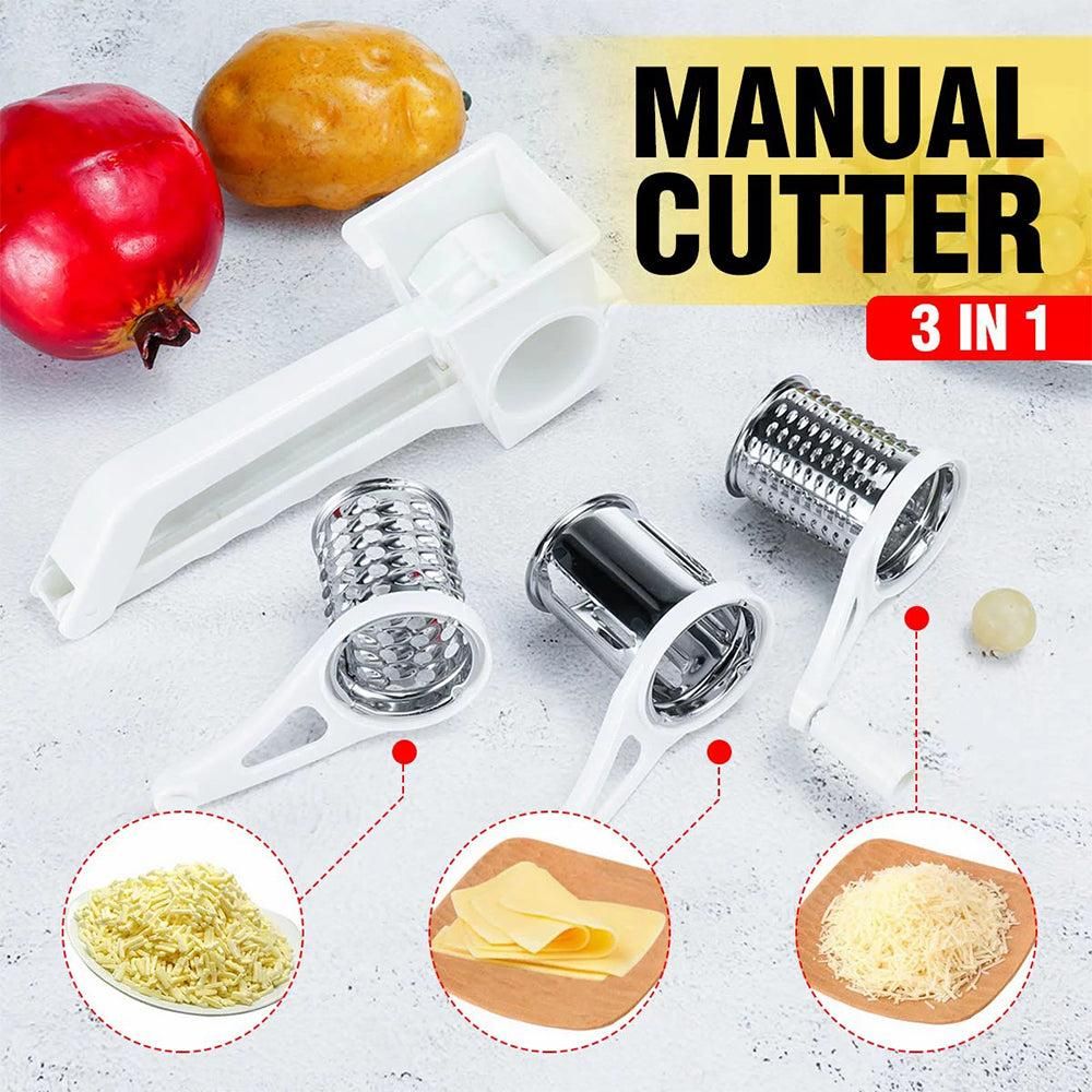 3 in 1 Handheld Manual Rotary Vegetable Chopper Cutter Meat Mincer Cheese Slicer Shredder โ image 3