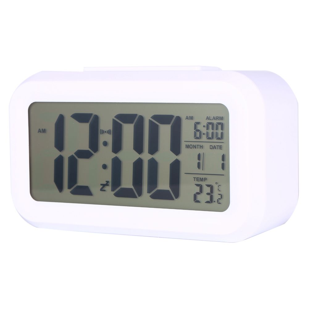LED Backlight Digital Snooze Desk Alarm Clock Temperature Calendar Display Local — image 2