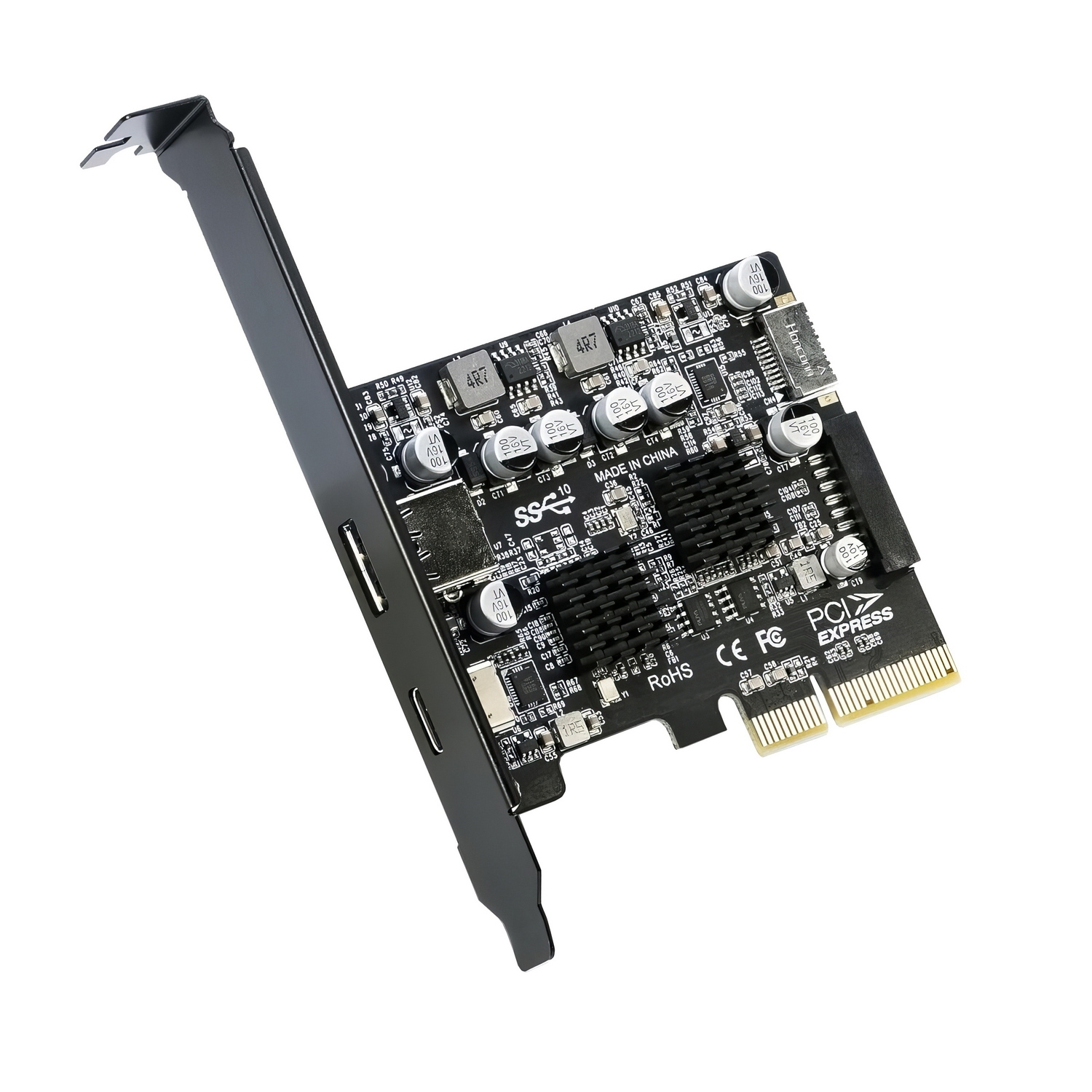 Simplecom EC315 PCIe x4 to 4-Port USB 3.2 Gen II 10Gbps Type-C and Type-A with Front Panel USB 3.0 and USB-C Key-A Expansion Card โ image 2