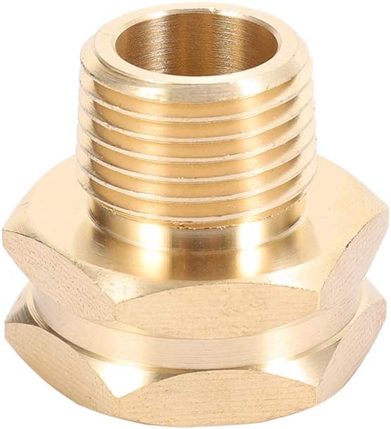Brass Garden Hose Adapter, 3/4' GHT Female x 1/2' NPT Male Connector, 2pcs — image 3