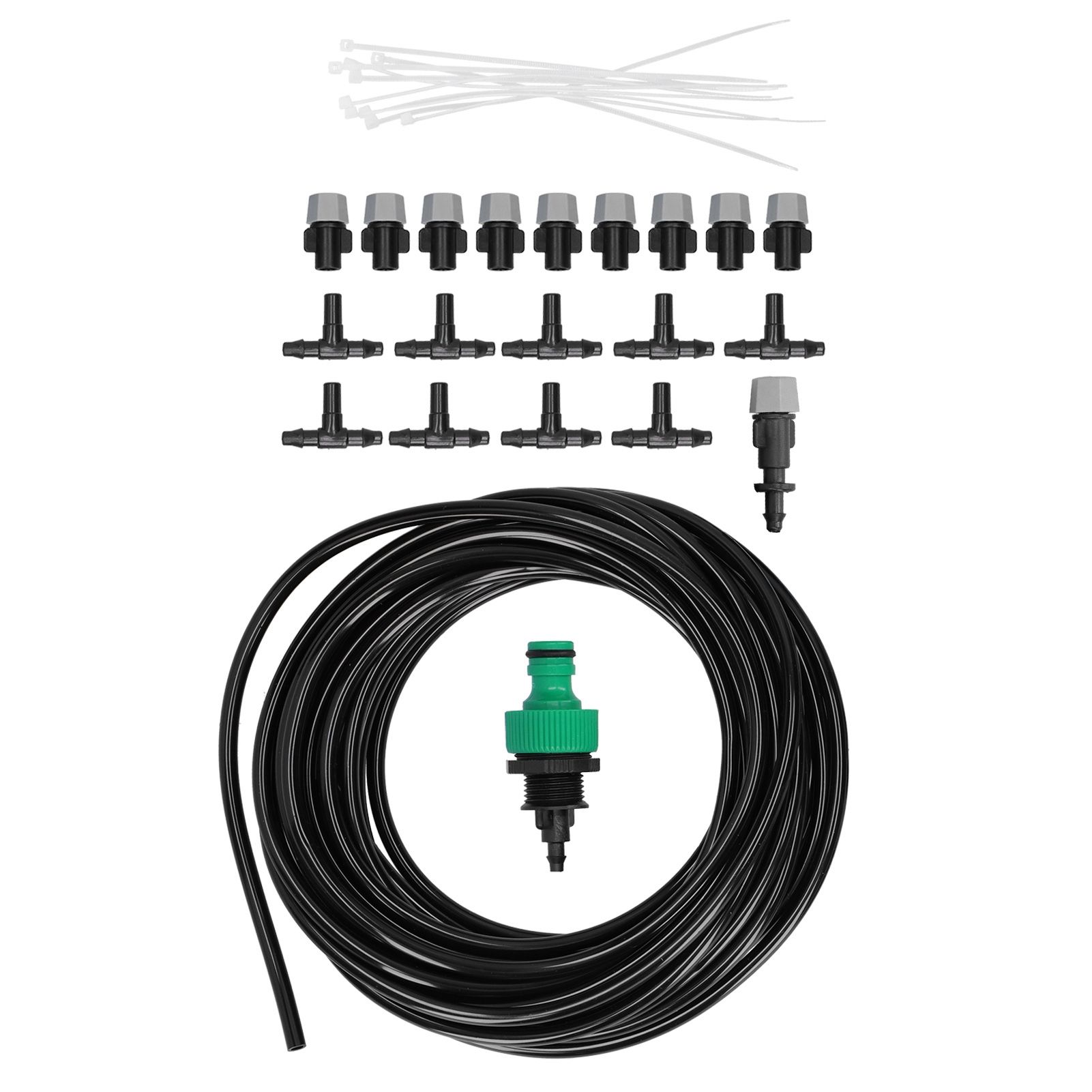 Automatic Garden Water Misting Cooling System Sprinkler Nozzle Hose Micro Irrigation Set β image 5