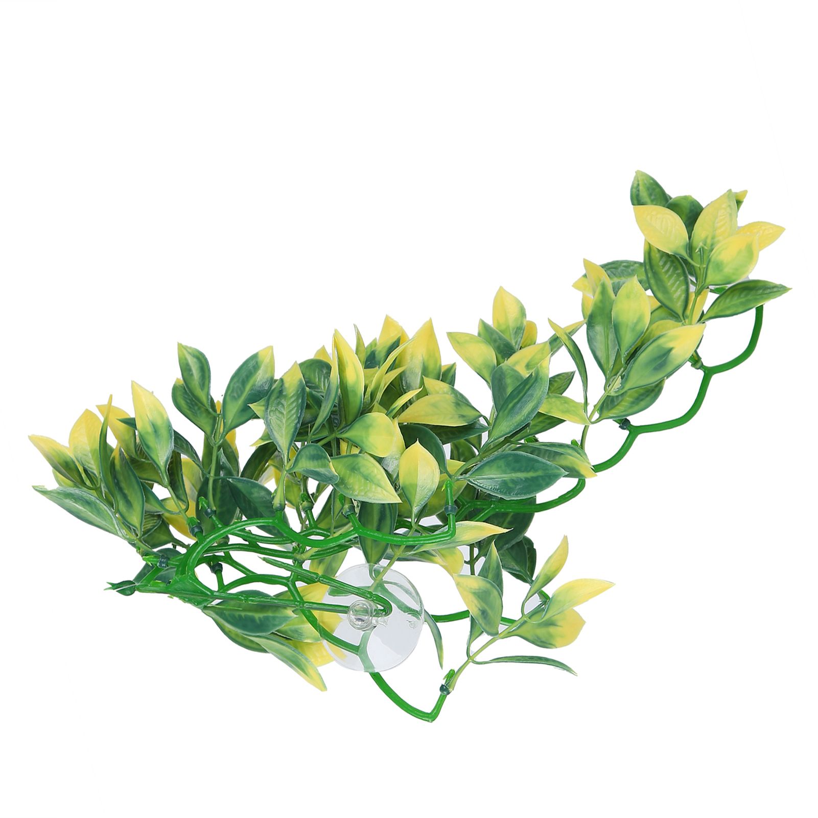 Artificial Reptile Plants Lifelike Plastic Plant Hanging Leaves Decoration with Suction Cup for Reptiles Terrarium Fish TankT-153E2 โ image 6