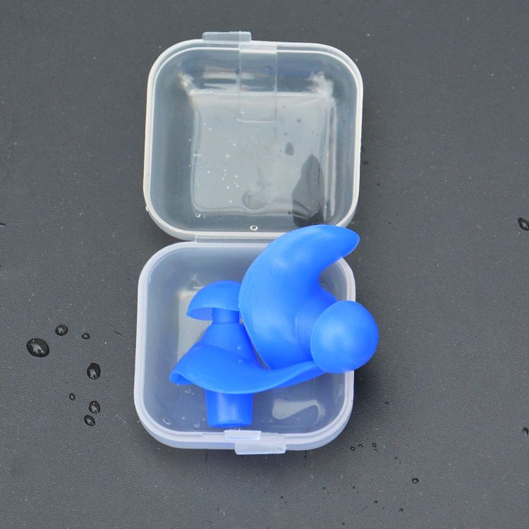 Sleeping Ear Plugs,Ear Protection， Soft Earplugs Sport Plugs Silicone Earplug Diving Water Sports Swimming Pool Accessories（2pcs） — image 3