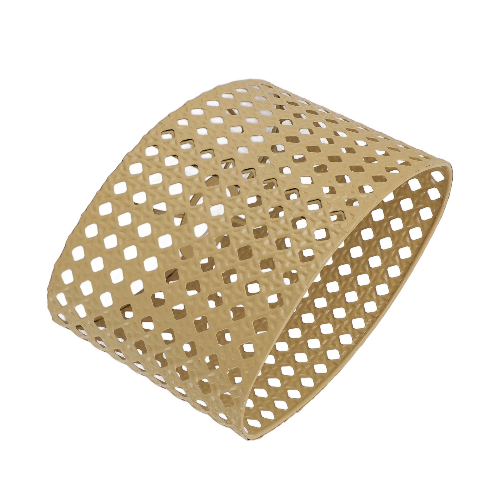 Iron Hollow Oval Lampshade Metal Engraving Hollow Lampshade Compatible for E27 E14 Caliber Lampholders Yellow โ image 5