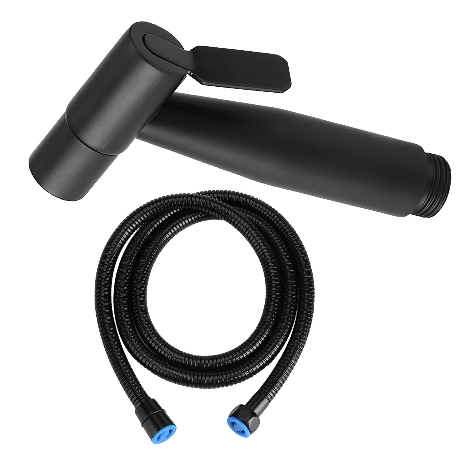 Stainless Steel Black Bathroom Toilet Handheld Bidet Cloth Diaper Cleaning Sprayer Shattaf Kit — image 6