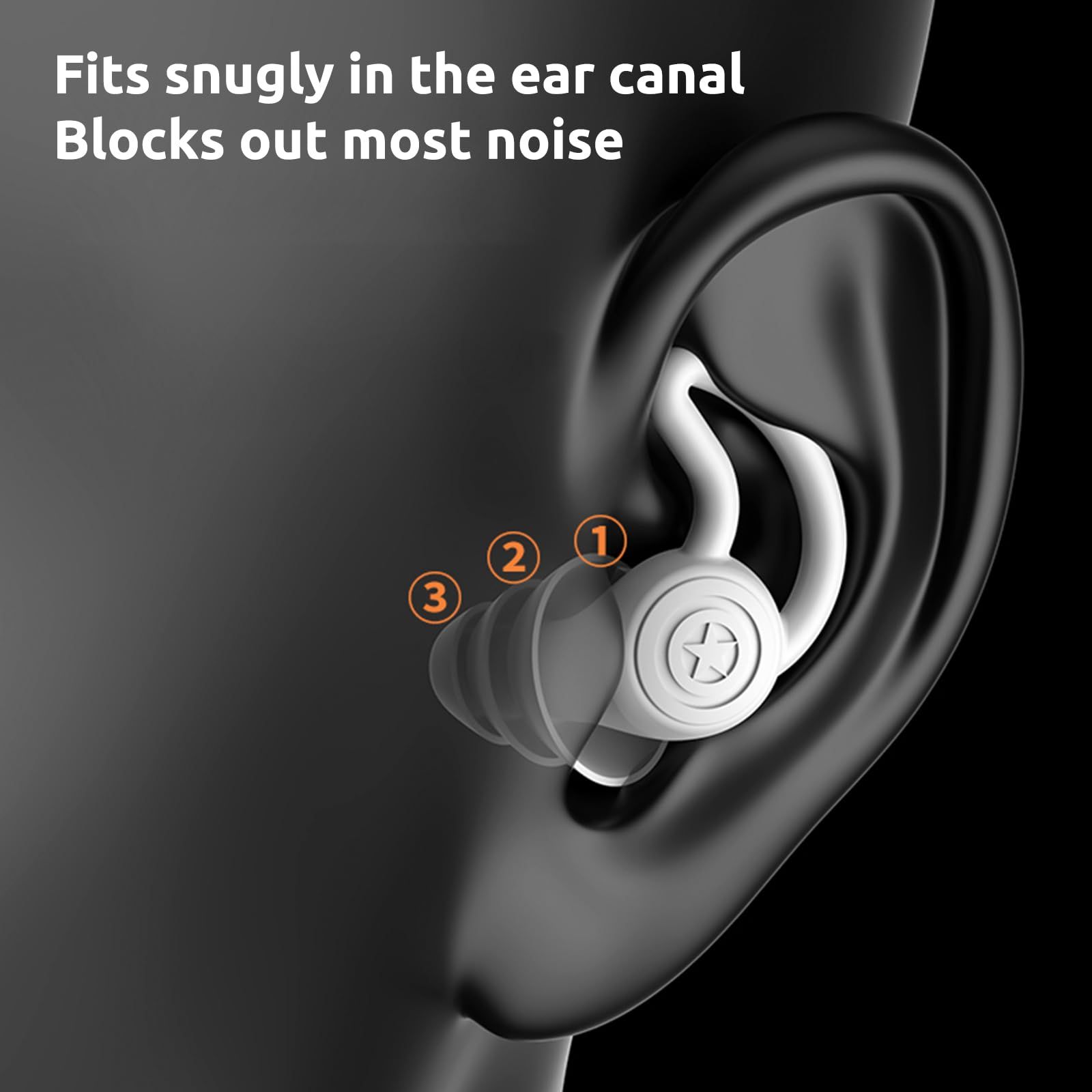 Swimmers Earplugs for Adults Men Women Teens - Ear Protection Reusable Ear Plugs for Swim Pool Shower Bathing Water Sports — image 3