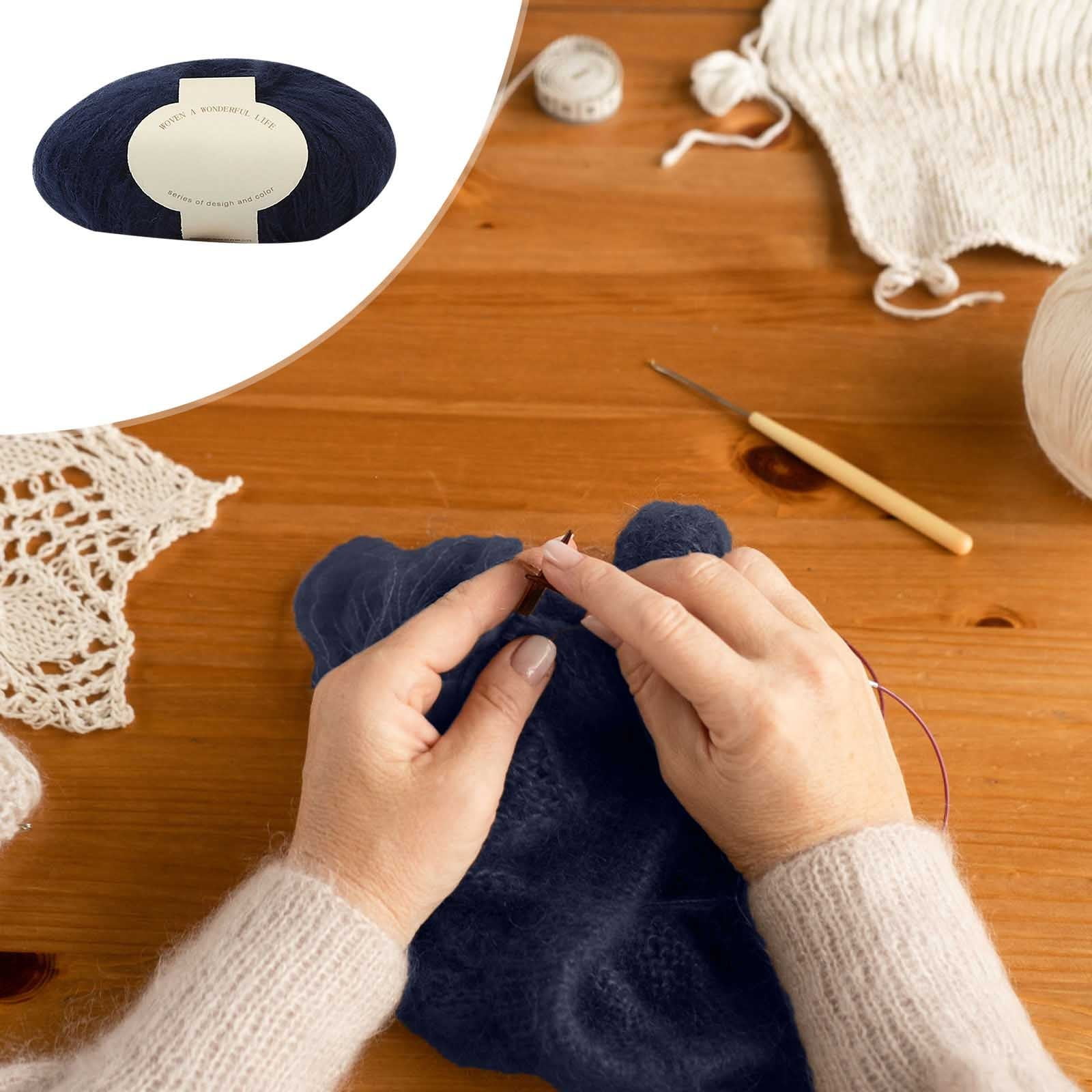 Clearance! Boovnll Mohair Yarn, Soft Yarn for Crocheting, Hand Knitting Hats, Sweater, Scarves, Crafts, Home Decorations, DIY Kids Toys, Yarn 36 โ image 2