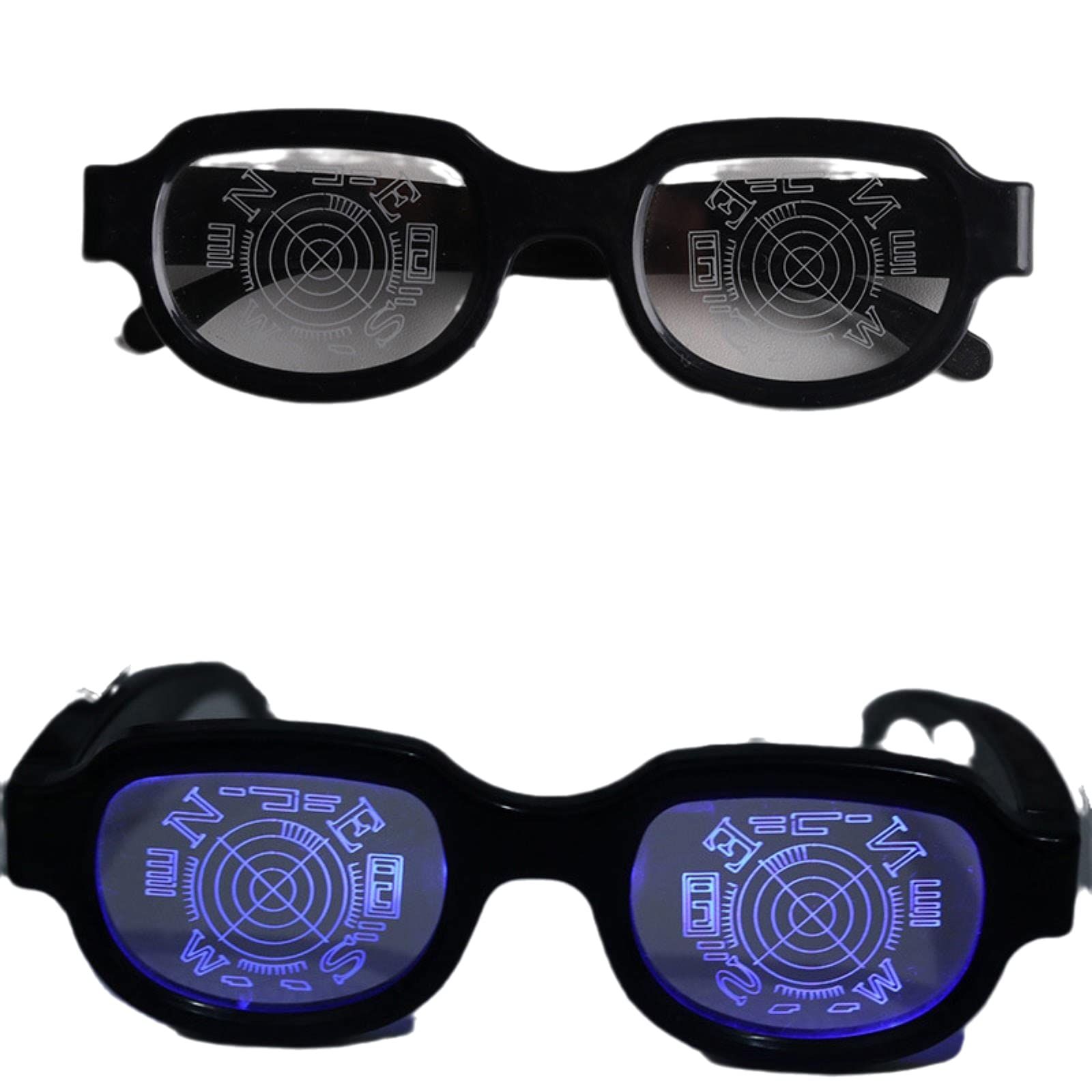 Japan Anime Manga LED Light up Glasses Eyewear Funny Toy Parody Costumes Cosplay Novelty Props Gag Gift — image 4
