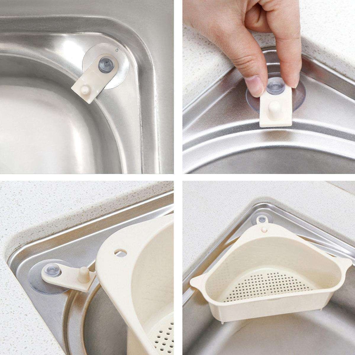 2-Pack Sink Strainer Rinse Box for Fruits Vegetables, Grey โ image 3