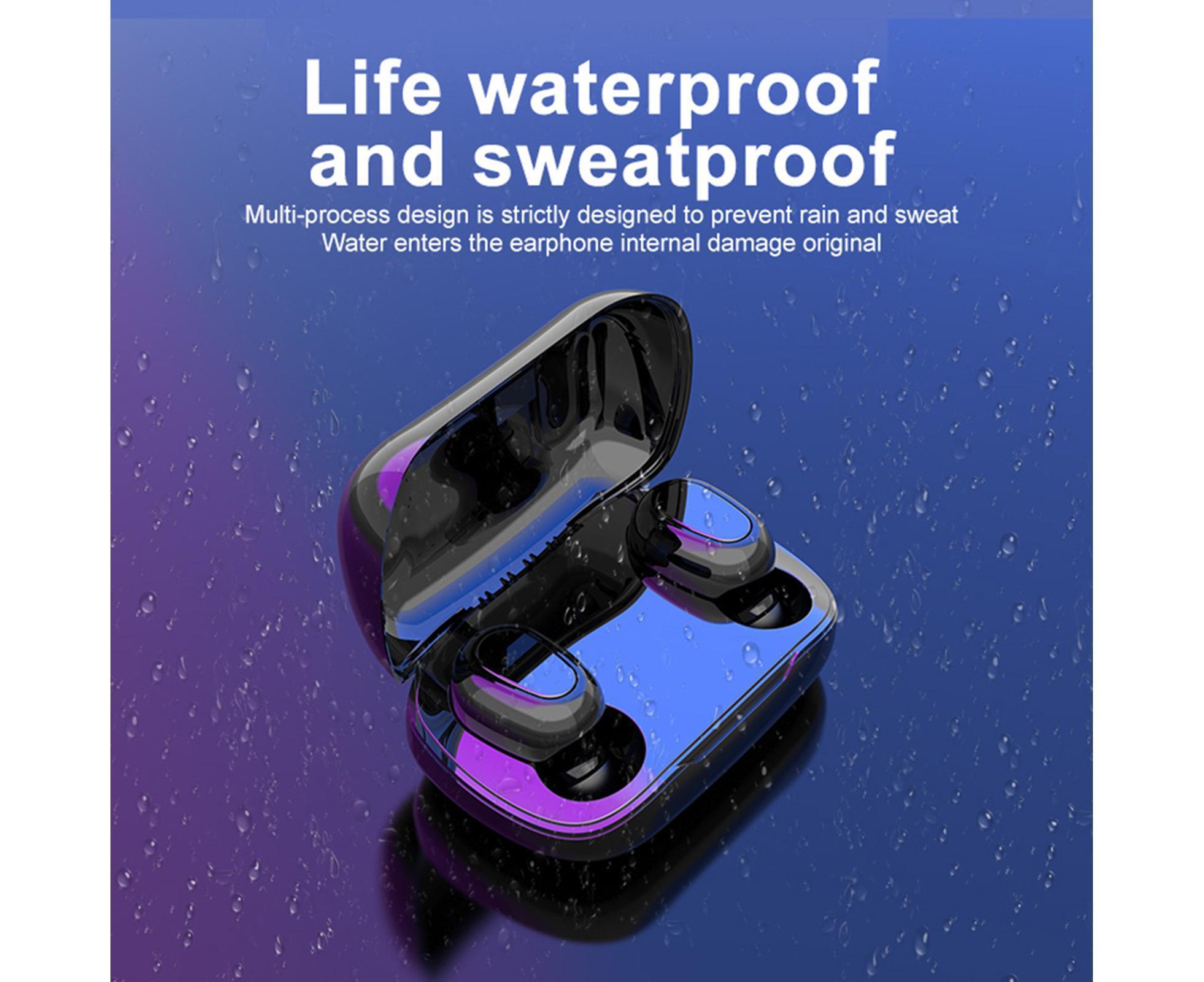 True Wireless Earbuds - Stereo Sound - Sports Bluetooth 5.0 - Black — image 5