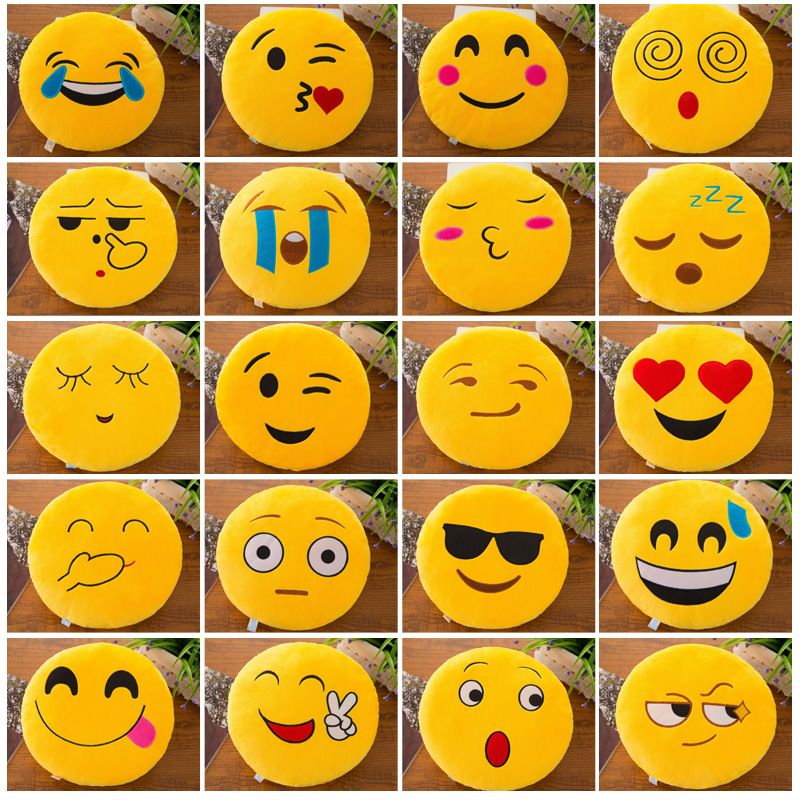 Plush Emoji Pillow PP Cotton Hand Warmer To the eye 40cm pillow โ image 4