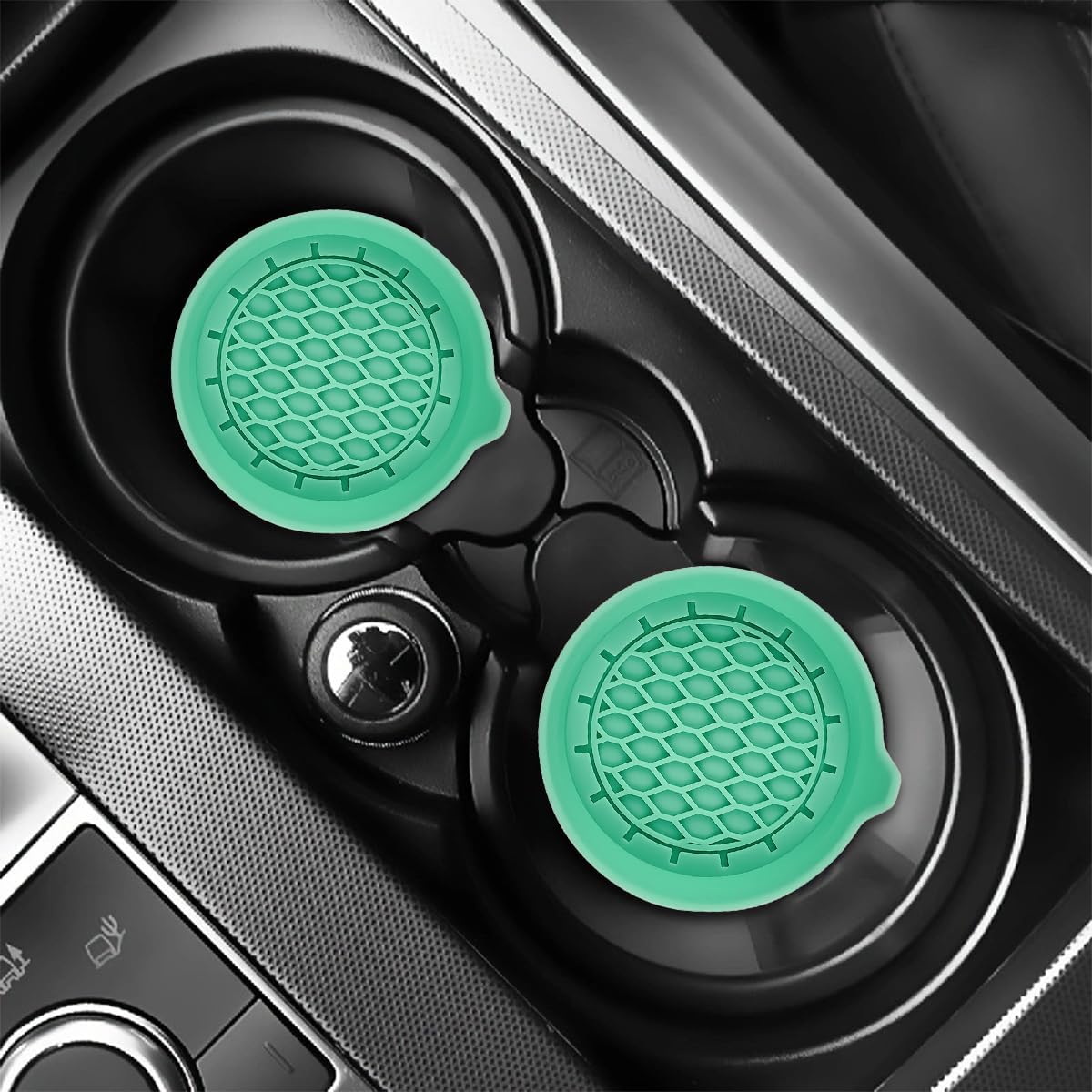 Car Silicone Anti-Slip Mats - Interior Accessories - Green - Pack of 4 โ image 6