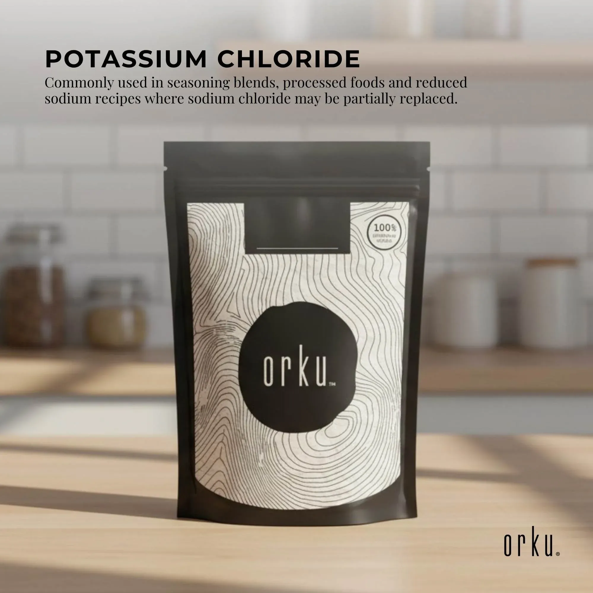 Orku 2Kg Potassium Chloride Powder (KCl) - Food Grade E508 Salt Substitute โ image 2
