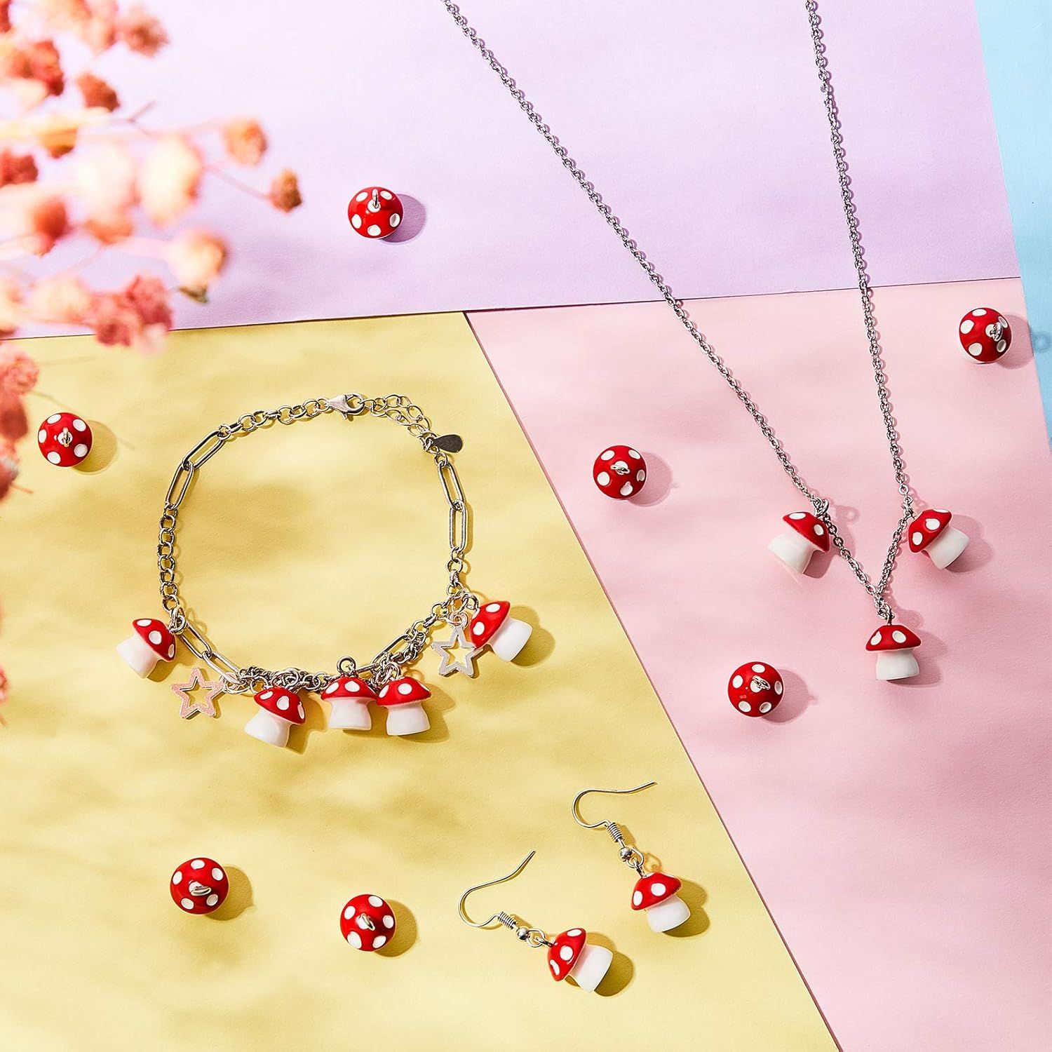 50 Pieces Resin Charm Pendant Jewelry inding Charm DIY Decor Making Resin or Women Bracelet Necklace Earrings Keychain Crat โ image 6