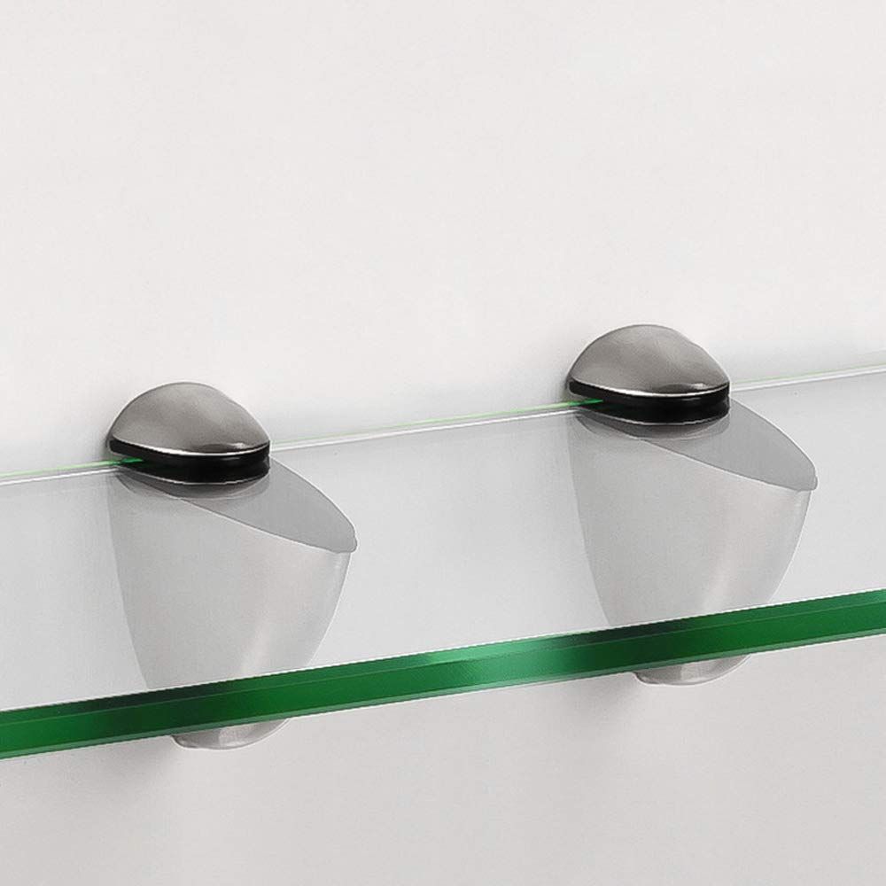 Set of 4 Glass Clamps, Wood/Glass Shelf Bracket, Glass Support Wood Holders, Fish Mouth Shape Clip, Adjustable Clamping — image 3