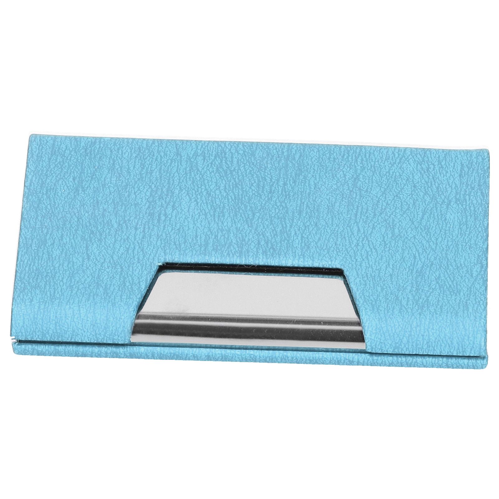 Business Name Card Holder Case Stainless Steel Organizer Portable for Business WorksBlue 336# — image 4